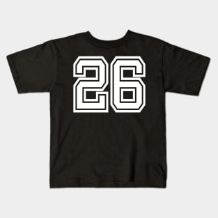 Numbers 26 for a sports team, group, or community Kids T-Shirt